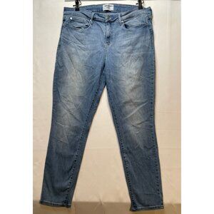 Levi's jeans womens 16 short 33 x 27 mid rise skinny Denizen blue